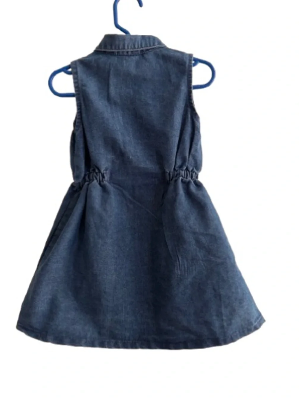 Vince Camuto Girls' Sleeveless Denim Button-Front Dress - EUC